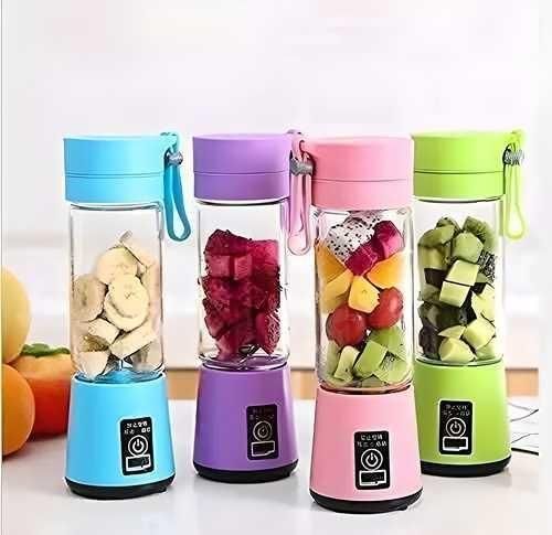 Portable USB Rechargeable 6-Blade Juicer – Smoothie & Shake Maker