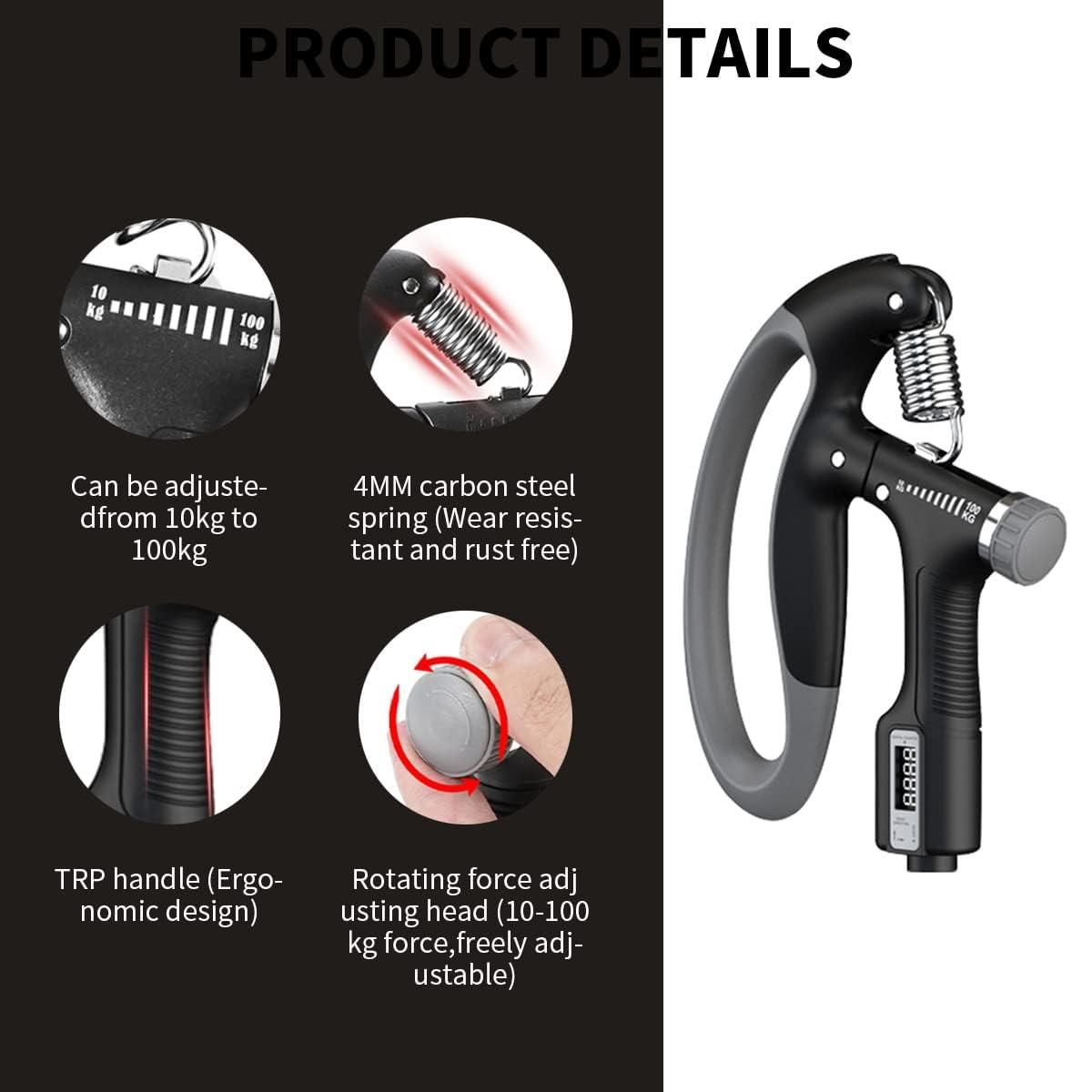 Adjustable Counting Hand Grip – Build Strength, Recover Faster & Perform Better