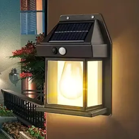 Solar Wall Lights Lamp Outdoor Wireless Dusk To Dawn Porch Lights Fixture