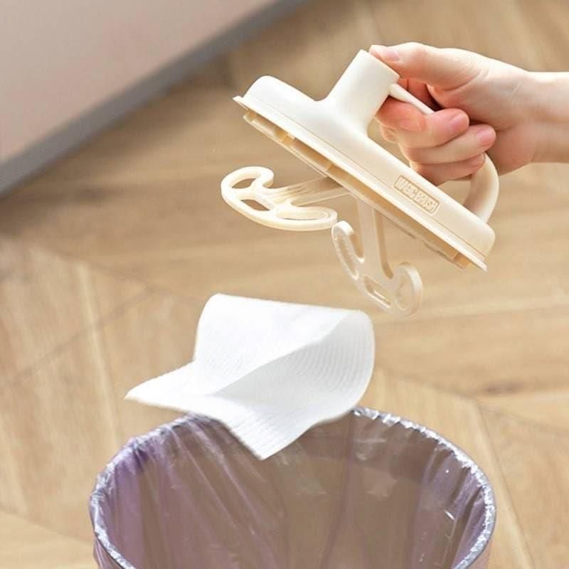 🧽 Disposable Magic Wipes Cleaning Brush with Handle | No-Wash Grease & Oil Stain Cleaner for Kitchen