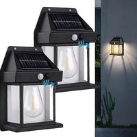 Solar Wall Lights Lamp Outdoor Wireless Dusk To Dawn Porch Lights Fixture