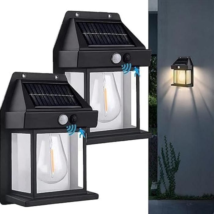 Solar Wall Lights Lamp Outdoor Wireless Dusk To Dawn Porch Lights Fixture
