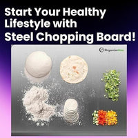 🔪Premium Stainless Steel Chopping Board (35×31 cm)