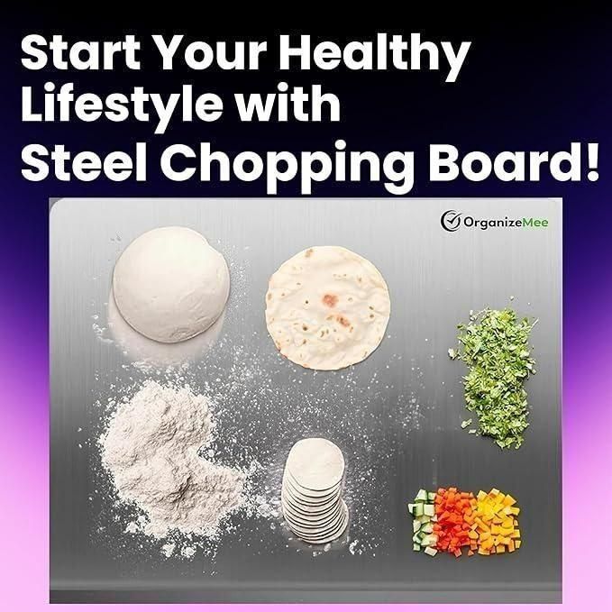 🔪Premium Stainless Steel Chopping Board (35×31 cm)