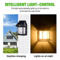 Solar Wall Lights Lamp Outdoor Wireless Dusk To Dawn Porch Lights Fixture