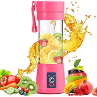 Portable USB Rechargeable 6-Blade Juicer – Smoothie & Shake Maker