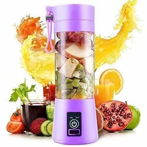 Portable USB Rechargeable 6-Blade Juicer – Smoothie & Shake Maker