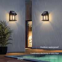 Solar Wall Lights Lamp Outdoor Wireless Dusk To Dawn Porch Lights Fixture