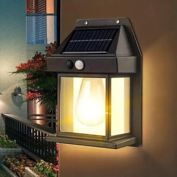 Solar Wall Lights Lamp Outdoor Wireless Dusk To Dawn Porch Lights Fixture