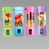 Portable USB Rechargeable 6-Blade Juicer – Smoothie & Shake Maker