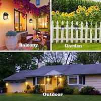 Solar Wall Lights Lamp Outdoor Wireless Dusk To Dawn Porch Lights Fixture