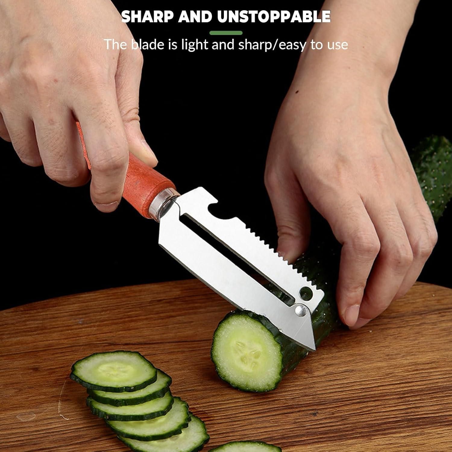 3-in-1 Peeling Knife – Slice, Peel & Open with Ease