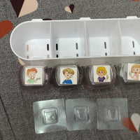 Wall-Mounted Plastic Toothbrush Holder